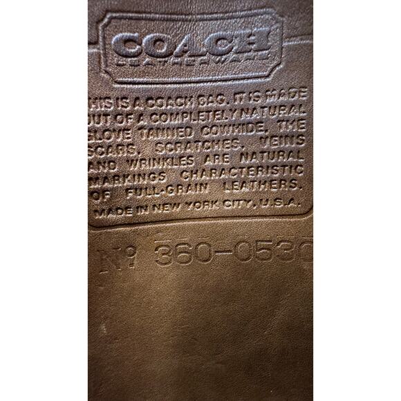 RARE ANILINE VELVET Coach Vintage Washed Leather Crossbody USA - Picture 2 of 8